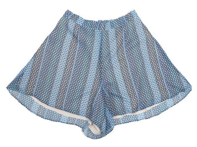 Autre Marque FINDERS KEEPERS Marconi Top Print Shorts Blau - Ansicht 2