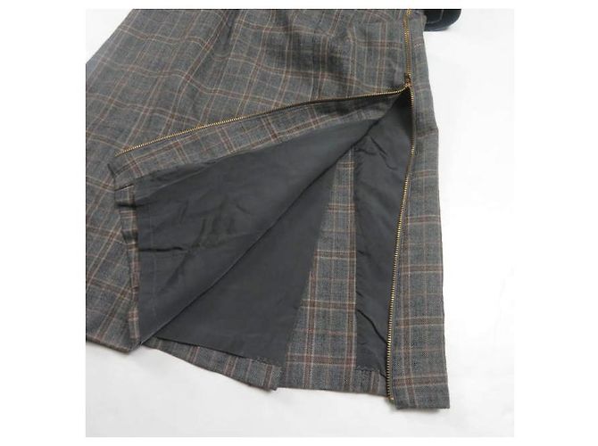 Autre Marque TOGA PULLA Wollkarodress grau Braun - Ansicht 7