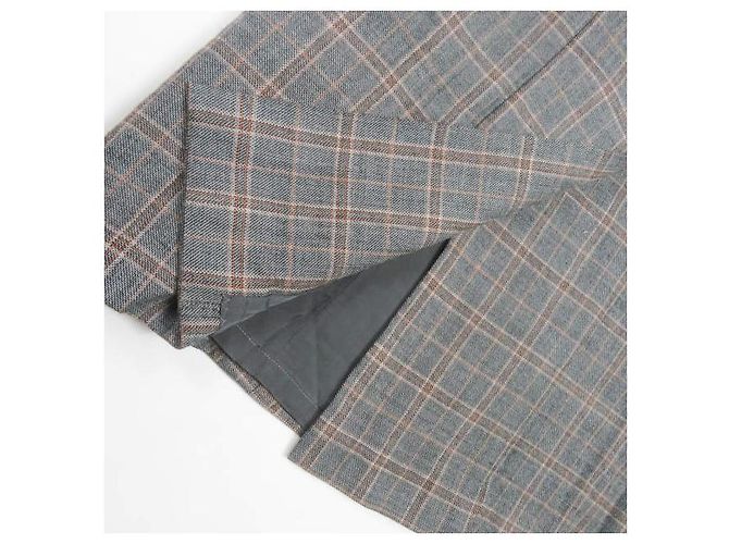 Autre Marque TOGA PULLA Wollkarodress grau Braun - Ansicht 9