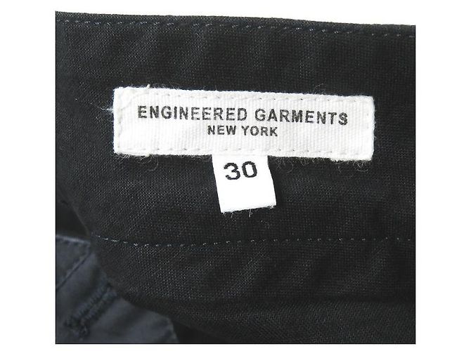 Autre Marque Engineered Garments WP Half Pant High Count Twill Cropped Pants Shorts Marineblau - Ansicht 3