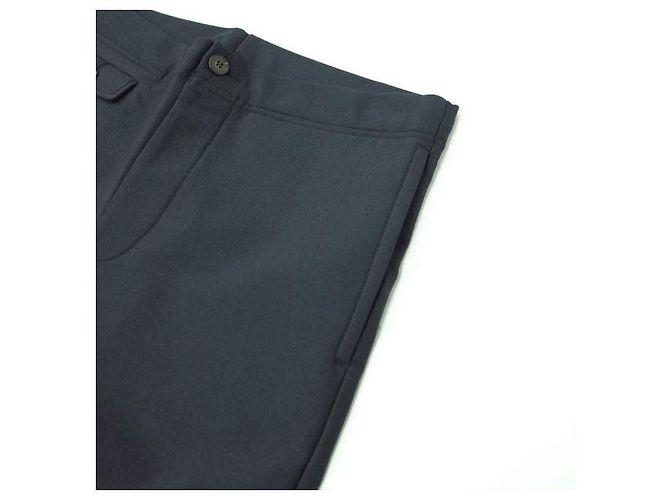 visvim VS WALKER SLACK SHORTS Shorts de nylon e lã Azul marinho - vista 4