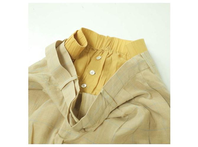 Autre Marque Pantalones Rito DOUBLE WEST SHEER PANTS Beige - vista 4