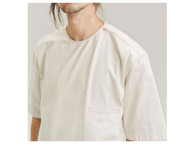 Camisa de algodón LEMAIRE con cuello de botón - vista 9