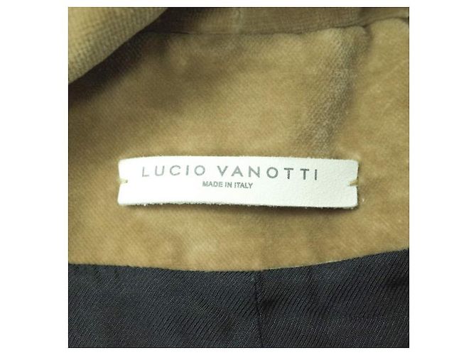 Autre Marque Abrigo de Terciopelo LUCIO VANOTTI Beige - vista 3