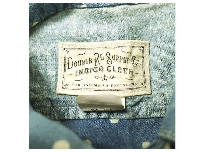 Autre Marque RRL Polka Dot Overall Indigo Blau - Ansicht 3