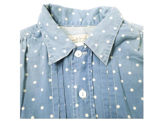 Autre Marque RRL Polka Dot Overall Indigo Blau - Ansicht 4