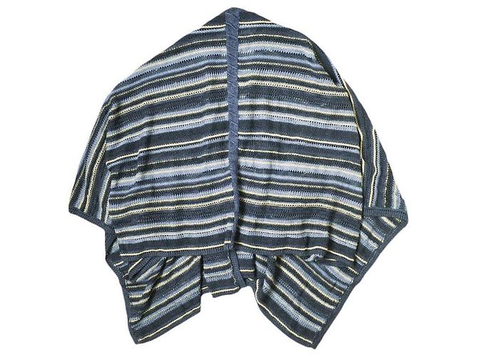 Ralph Lauren Purple Label Leinen-Seiden-Strick-Poncho-Cardigan XS-S - Ansicht 2