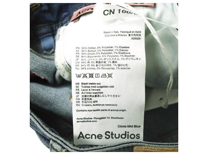 Acne Studios Climb Mittelblaue Jeans - Ansicht 11