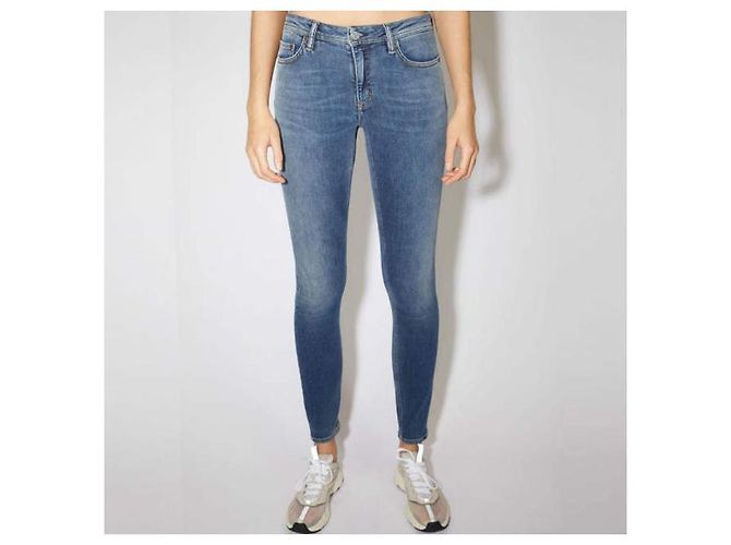 Acne Studios Climb Mittelblaue Jeans - Ansicht 3