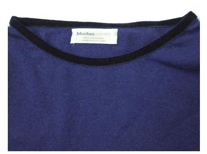Autre Marque Malhas de Cashmere Johnstons Azul - vista 4
