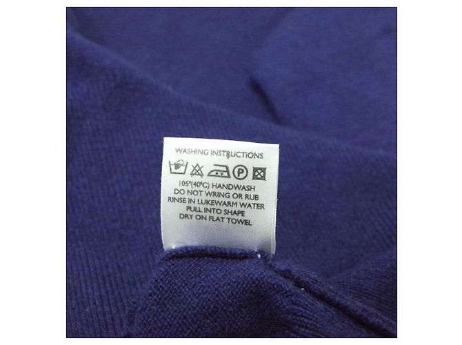Autre Marque Malhas de Cashmere Johnstons Azul - vista 7