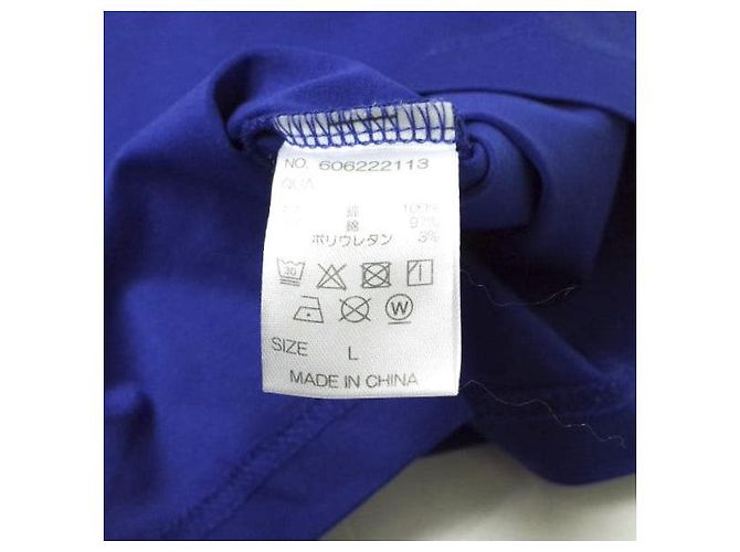 Autre Marque Camiseta con bolsillo A4A Silket azul de algodón - vista 7
