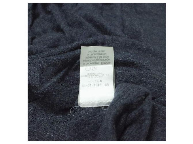 Camiseta de rayón con cuello en U y bolsillo T by ALEXANDER WANG Azul marino - vista 7