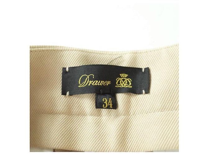 Autre Marque Pantalones Baker de sarga de algodón Drawer Beige - vista 2
