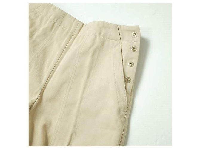 Autre Marque Pantalones Baker de sarga de algodón Drawer Beige - vista 3