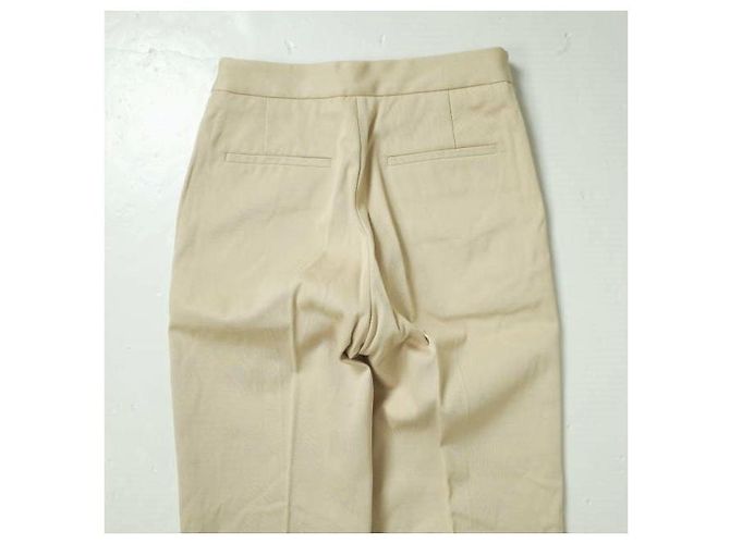 Autre Marque Pantalones Baker de sarga de algodón Drawer Beige - vista 4