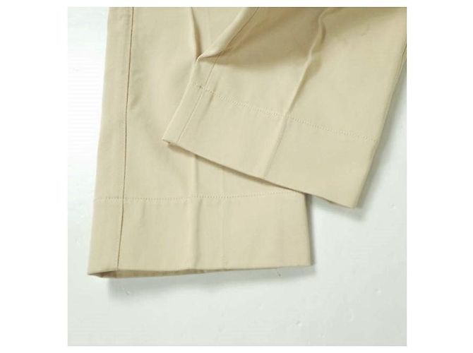 Autre Marque Pantalones Baker de sarga de algodón Drawer Beige - vista 5