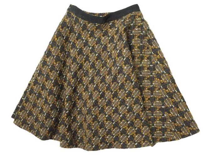 Autre Marque Falda de lana de punto J&M Davidson Castaño - vista 2