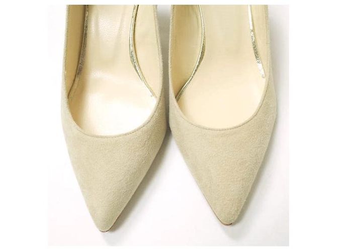 Autre Marque Tacchi a punta in suede Ombre di Peridopal Beige - vista 5