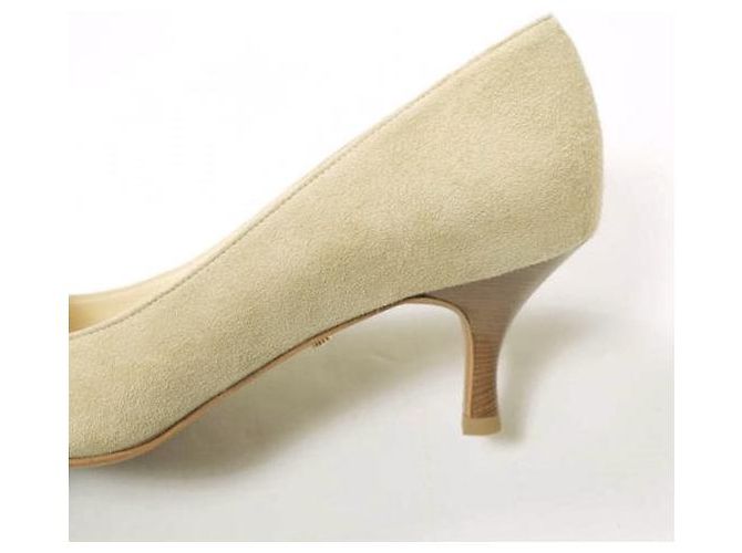 Autre Marque Tacchi a punta in suede Ombre di Peridopal Beige - vista 7