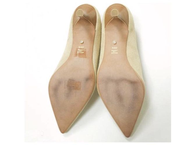 Autre Marque Tacchi a punta in suede Ombre di Peridopal Beige - vista 8