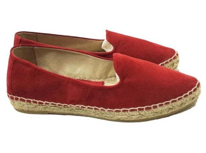 Autre Marque Scarpe espadrille in suede rosse GRANCHIO ROSSO - vista 3