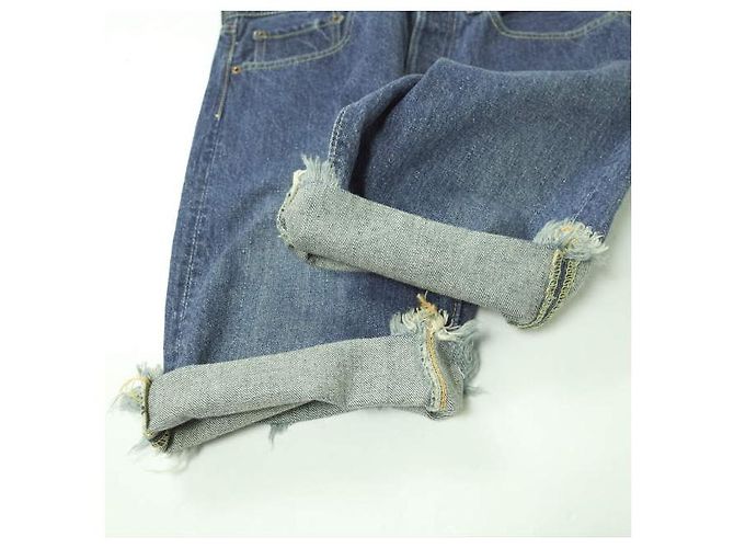 Autre Marque Orslow Denim Cutoff Shorts Indigo Blau - Ansicht 8
