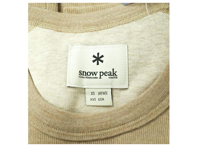 Autre Marque Pulôver de lã Snow Peak XS Bege - vista 3