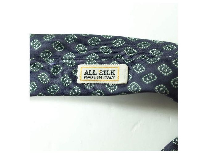 Aquascutum Silk Patterned Necktie Navy Navy blue - view 6