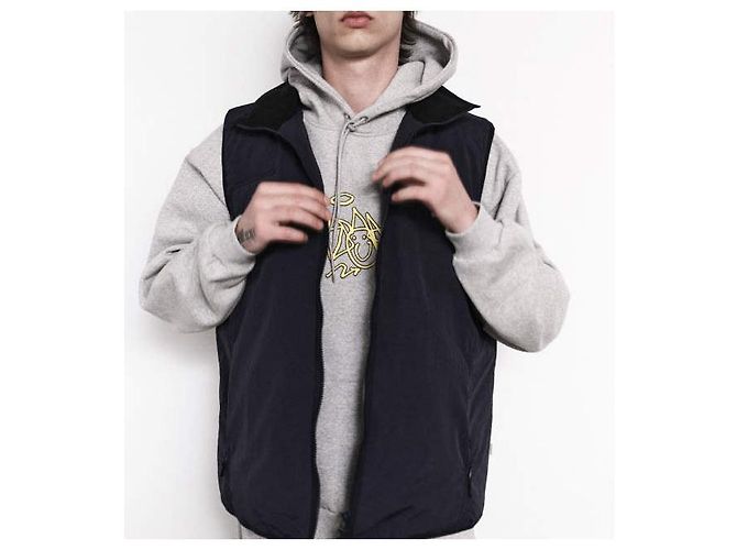 Autre Marque Chaleco de nylon con cremallera FARAH negro L - vista 2