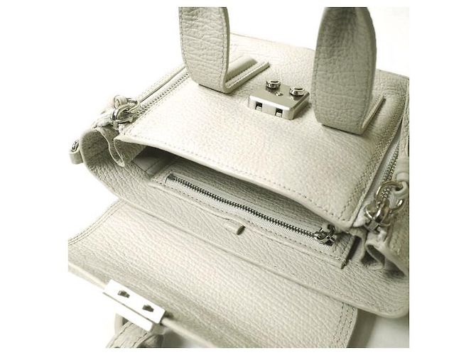 Autre Marque Borsa a tracolla PASHLI MINI SATCHEL in pelle di vitello 3.1 Phillip Lim Bianco - vista 8