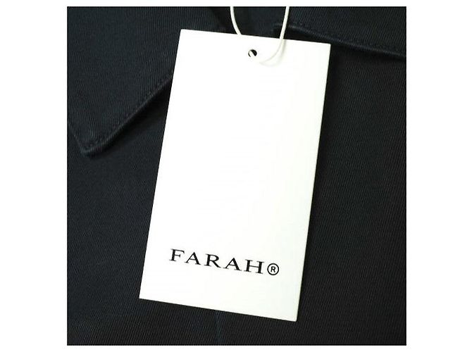 Autre Marque CHAQUETA CAMISA FARAH De algodón Azul marino - vista 4