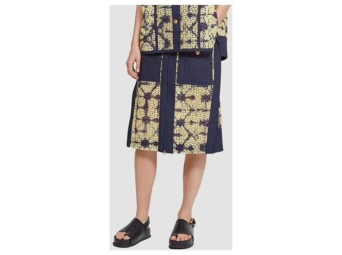 Autre Marque Falda de algodón utilitaria con bordado inglés impreso 3.1 Phillip Lim - vista 4