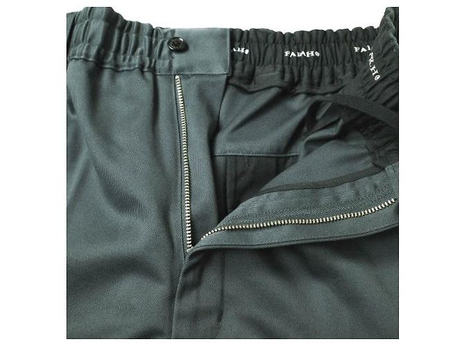 Autre Marque Calças largas e tapered de algodão FARAH Cinza - vista 5