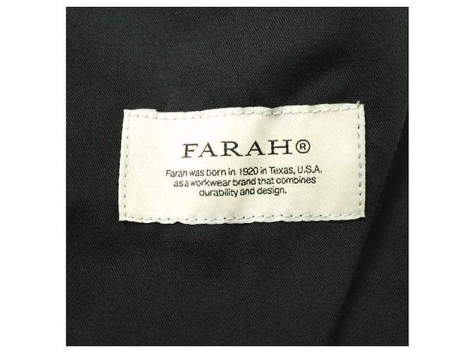 Autre Marque Calças largas e tapered de algodão FARAH Cinza - vista 8