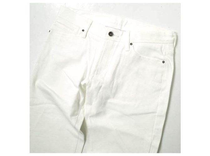Autre Marque JEANS e-L805 Jeans de algodón elástico ajustados Blanco - vista 3