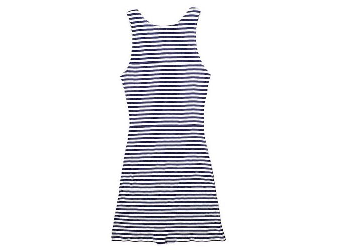 Autre Marque Top Bodycon de Algodón Púrpura/Blanco - vista 2