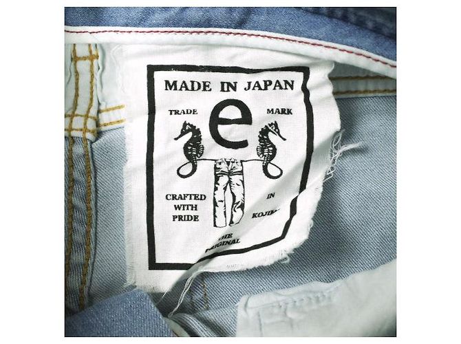 Autre Marque JEANS SEA HORSE PANTALONES DE DENIM ELÁSTICO DE ALGODÓN PARA NIÑO TAPERED Azul claro - vista 10