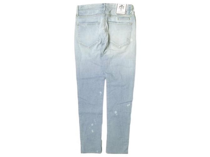Autre Marque JEANS SEA HORSE PANTALONES DE DENIM ELÁSTICO DE ALGODÓN PARA NIÑO TAPERED Azul claro - vista 2