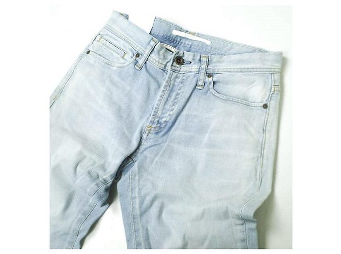 Autre Marque JEANS SEA HORSE PANTALONES DE DENIM ELÁSTICO DE ALGODÓN PARA NIÑO TAPERED Azul claro - vista 4