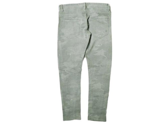 Autre Marque Pantalones de mezclilla de algodón e-802G Castaño - vista 2