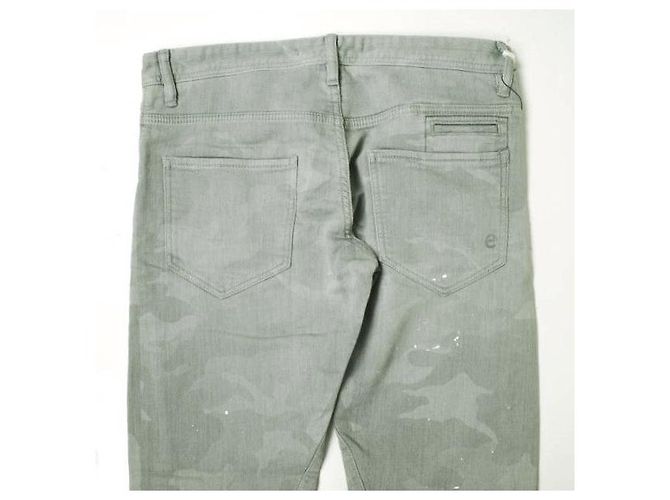 Autre Marque Pantalones de mezclilla de algodón e-802G Castaño - vista 7