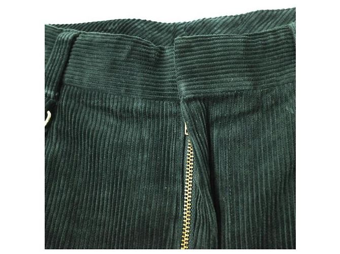 Autre Marque pantalones de algodón 1P anchos 8W Monkey Time Verde oscuro - vista 5