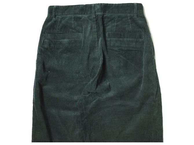 Autre Marque pantalones de algodón 1P anchos 8W Monkey Time Verde oscuro - vista 6