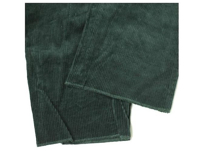 Autre Marque pantalones de algodón 1P anchos 8W Monkey Time Verde oscuro - vista 7