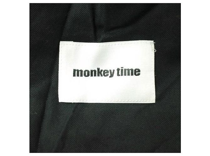 Autre Marque pantalones de algodón 1P anchos 8W Monkey Time Verde oscuro - vista 8