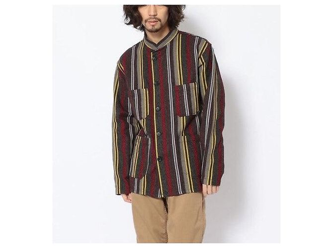 Autre Marque Camisa Dayton S Gris/Amarillo/Rojo de Engineered Garments - vista 3