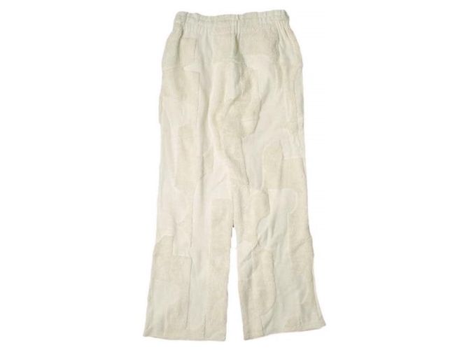 Autre Marque Pantalones de jacquard de algodón ADAM ET ROPE GAS04040 Blanco roto - vista 2