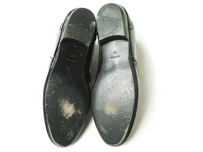 Autre Marque Schwarze Lackleder-Wingtip-Schuhe - Ansicht 8