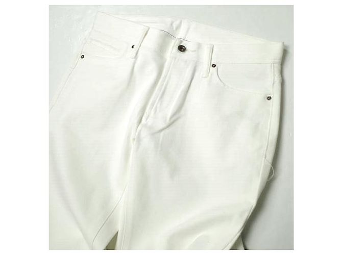 Autre Marque JEANS e-L805 Jeans Tapered de Algodón Elástico Blanco - vista 3